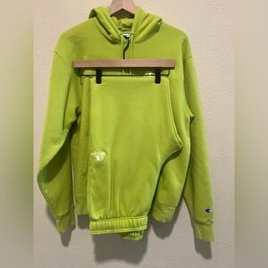Champion Lime Green Classic Fleece Hoodie & Jogger Set